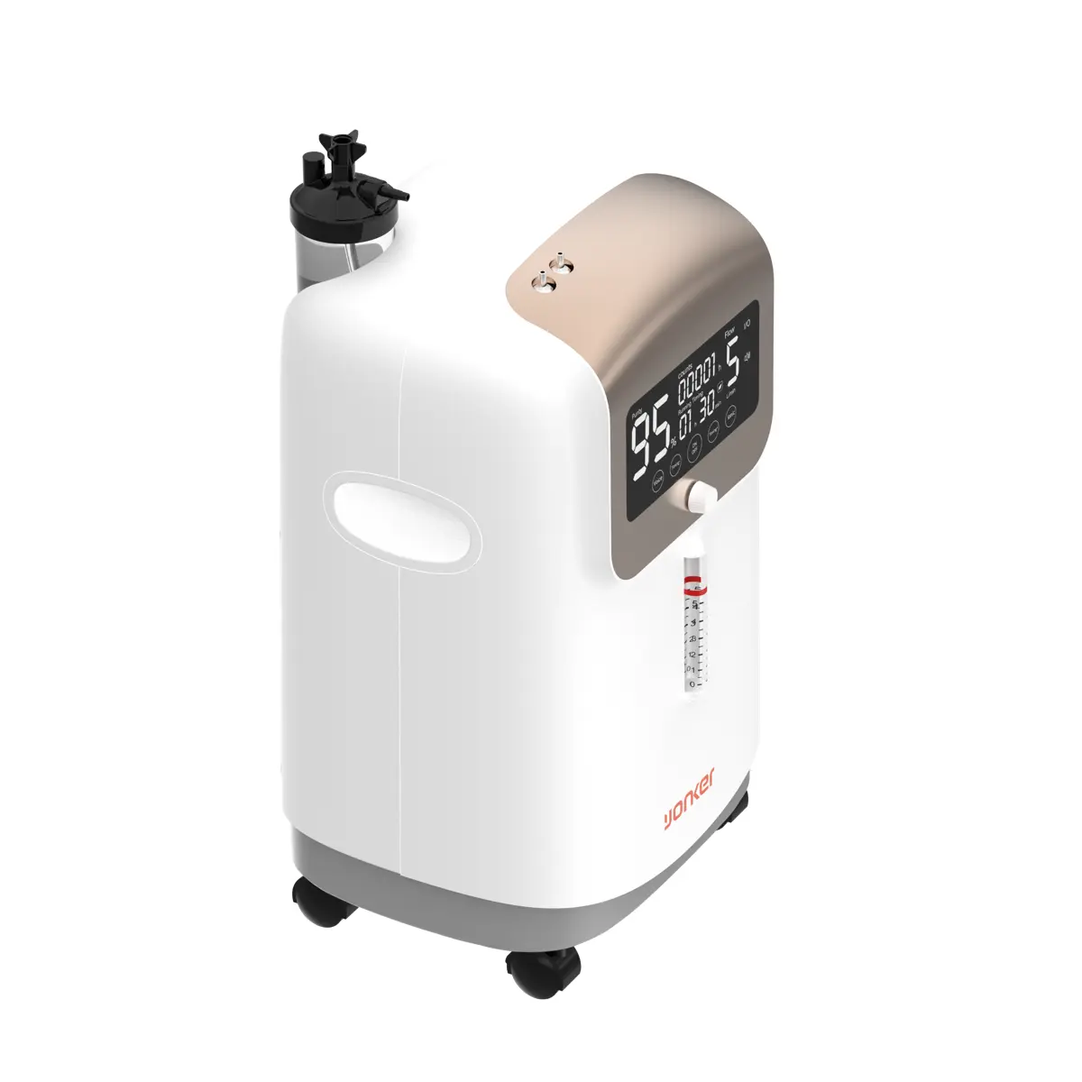 Yonker YK-Y502W 5L Medical Oxygen Concentrator 8-inch Display and Control Panel