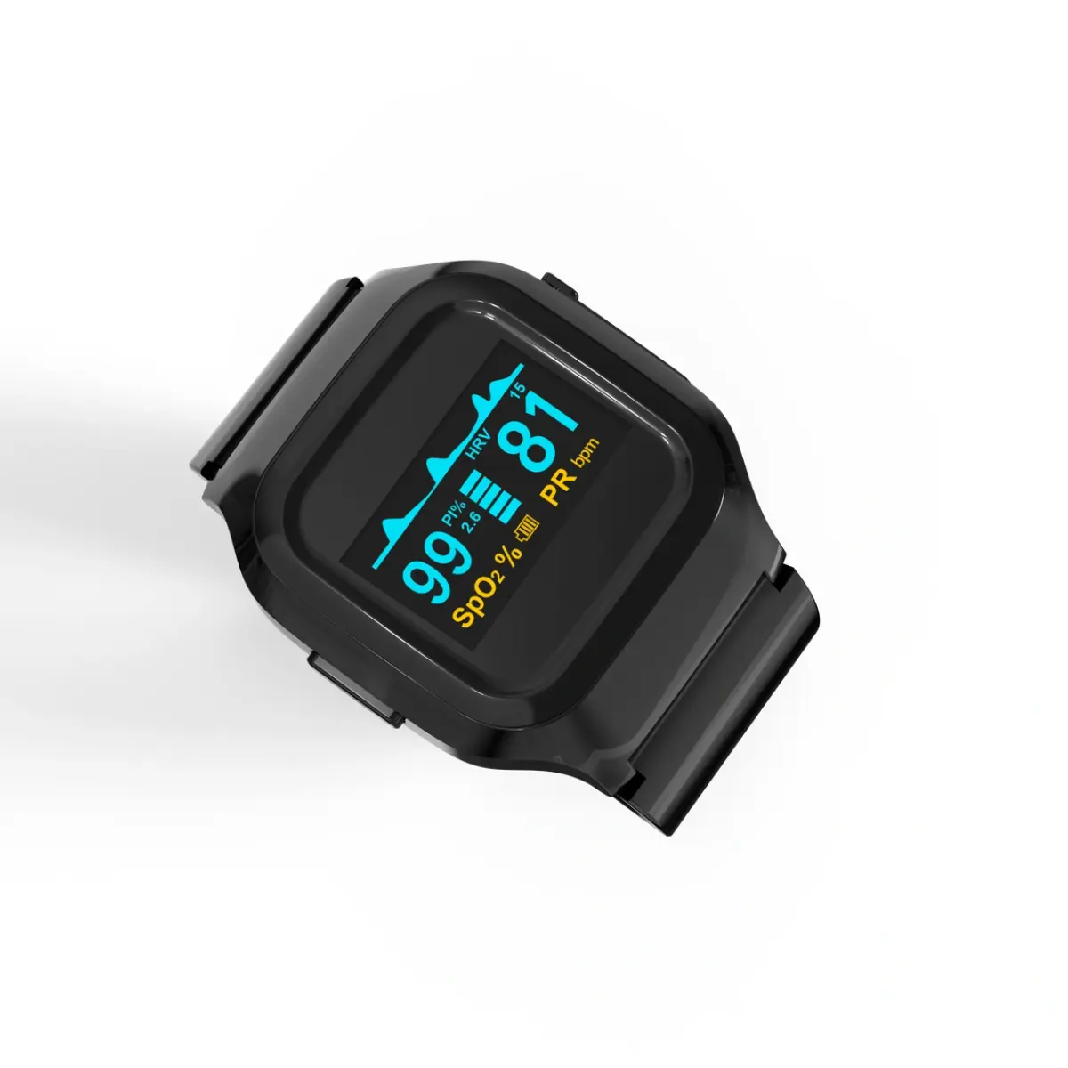 Yonker WP01 Wrist Pulse Oximeter Up View